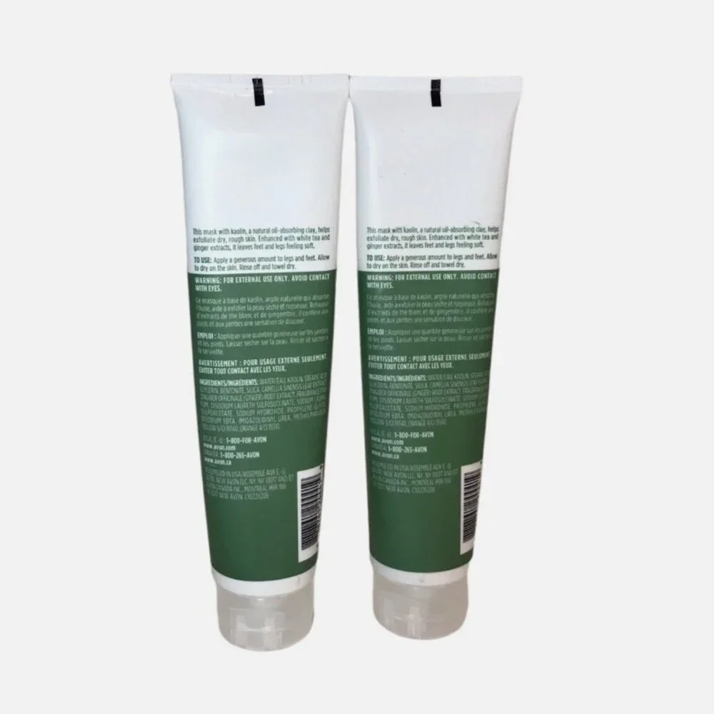 Avon Foot Works Ginger &‎ White Tea Clay Mask 3.4 fl oz. M-22